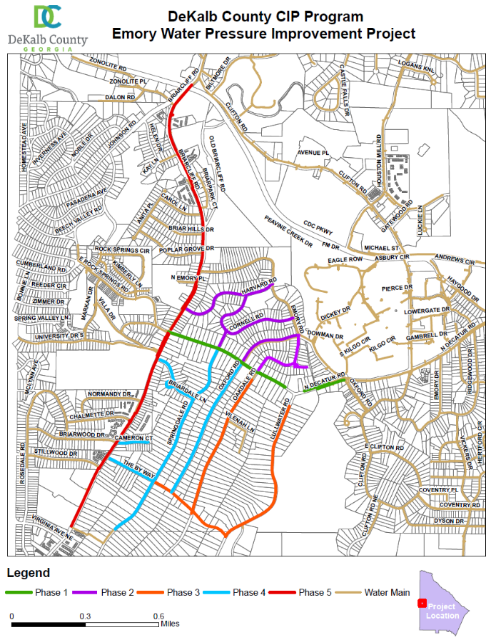 Final Phase of 20 Million Briarcliff Corridor Water Main Replacement